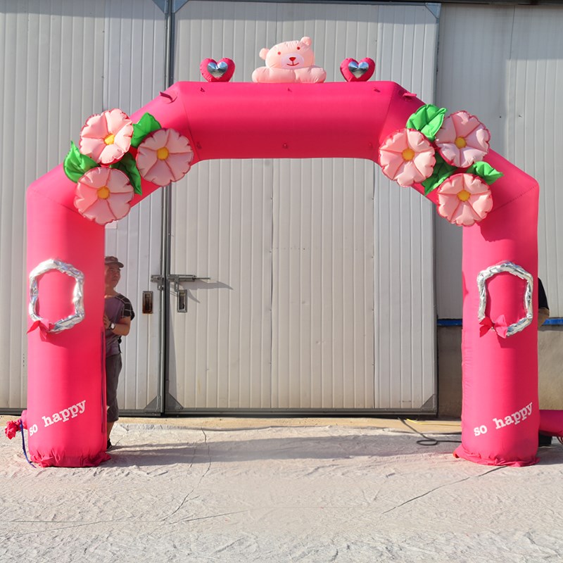 六盘水粉色婚礼拱门